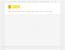 Tablet Screenshot of corghi.pl